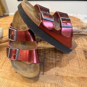 Birkenstock Arizona platform Papillio sandal